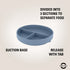 Mikk-Line Silicone Plate Tableware Faded Denim